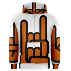 Metal Hand Men s Zipper Hoodie