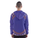 Frame Of Leafs Pattern Background Hooded Wind Breaker (Men) View2