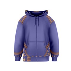 Frame Of Leafs Pattern Background Kids  Zipper Hoodie