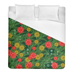 Completely Seamless Tile With Flower Duvet Cover (full/ Double Size) by Simbadda