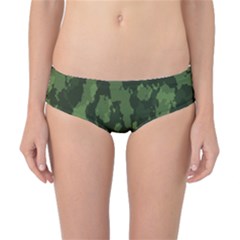 Camouflage Green Army Texture Classic Bikini Bottoms by Simbadda