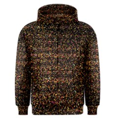 Pixel Pattern Colorful And Glowing Pixelated Men s Zipper Hoodie by Simbadda