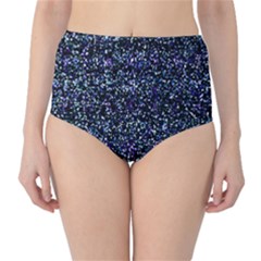 Pixel Colorful And Glowing Pixelated Pattern High-waist Bikini Bottoms by Simbadda