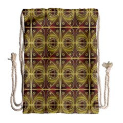 Seamless Symmetry Pattern Drawstring Bag (large) by Simbadda