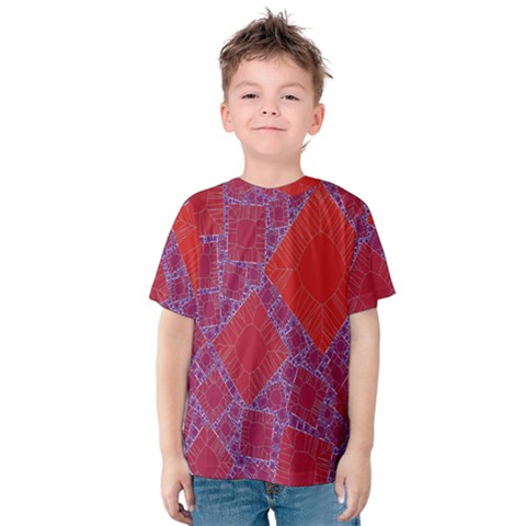 Voronoi Diagram Kids  Cotton Tee by Simbadda