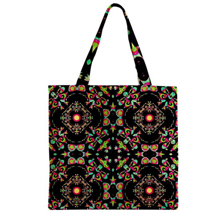 Abstract Elegant Background Pattern Zipper Grocery Tote Bag