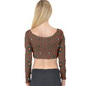 Vibrant Pattern Seamless Colorful Long Sleeve Crop Top View2