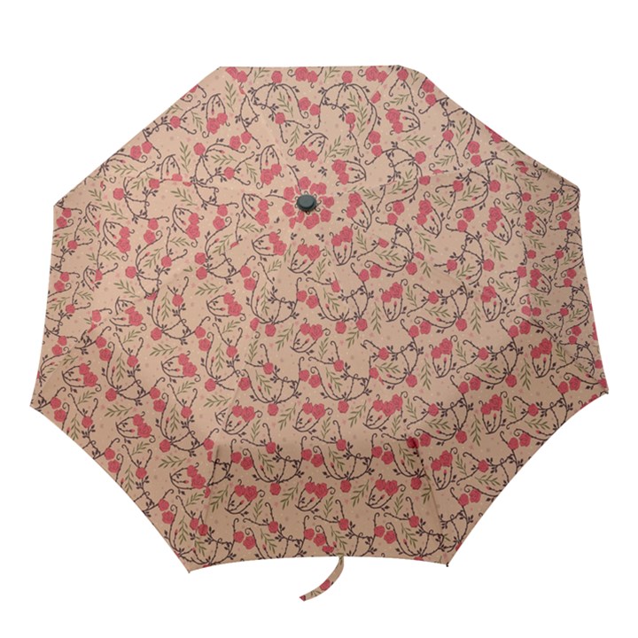 Vintage flower pattern  Folding Umbrellas