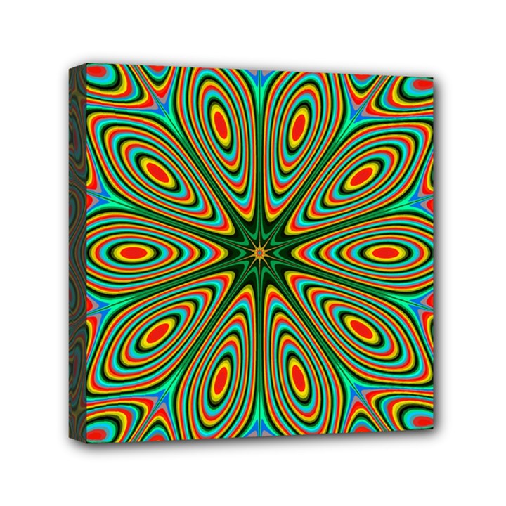 Vibrant Seamless Pattern  Colorful Mini Canvas 6  x 6 