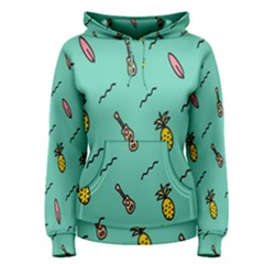 Guitar Pineapple Women s Pullover Hoodie by Alisyart