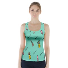 Guitar Pineapple Racer Back Sports Top by Alisyart