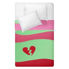 Money Green Pink Red Broken Heart Dollar Sign Duvet Cover Double Side (single Size)