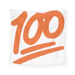 Number 100 Orange Square Tapestry (small)