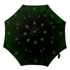 Nautical Star Green Space Light Hook Handle Umbrellas (small)