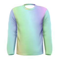 Multi Color Pastel Background Men s Long Sleeve Tee by Simbadda