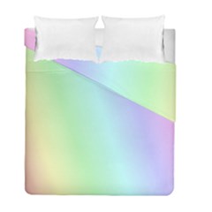 Multi Color Pastel Background Duvet Cover Double Side (full/ Double Size) by Simbadda