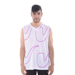 Pipe Template Cigarette Holder Pink Men s Basketball Tank Top by Alisyart