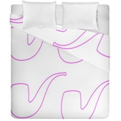 Pipe Template Cigarette Holder Pink Duvet Cover Double Side (california King Size) by Alisyart