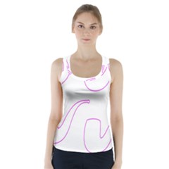 Pipe Template Cigarette Holder Pink Racer Back Sports Top by Alisyart