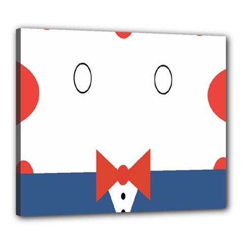 Peppermint Butler Wallpaper Face Canvas 24  X 20 