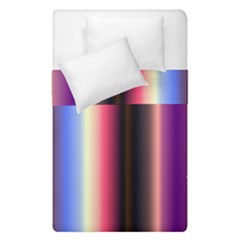 Multi Color Vertical Background Duvet Cover Double Side (single Size) by Simbadda