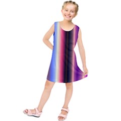 Multi Color Vertical Background Kids  Tunic Dress