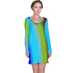 Multi Color Stones Wall Multi Radiant Long Sleeve Nightdress by Simbadda