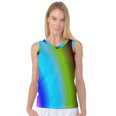 Multi Color Stones Wall Multi Radiant Women s Basketball Tank Top by Simbadda