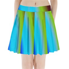 Multi Color Stones Wall Multi Radiant Pleated Mini Skirt by Simbadda