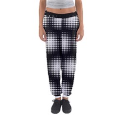 Black And White Modern Wallpaper Women s Jogger Sweatpants by Simbadda