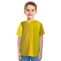 Yellow Gradient Background Kids  Sport Mesh Tee