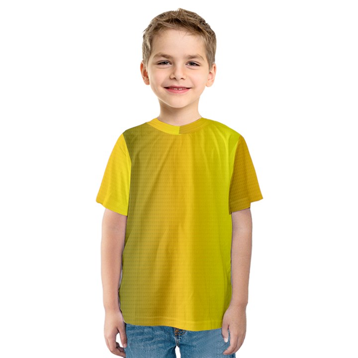 Yellow Gradient Background Kids  Sport Mesh Tee