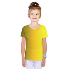 Yellow Gradient Background Kids  One Piece Tee