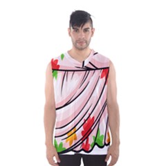 Petal Pattern Dress Flower Men s Basketball Tank Top by Alisyart