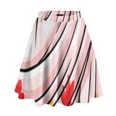 Petal Pattern Dress Flower High Waist Skirt by Alisyart