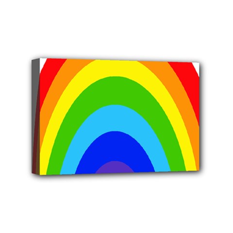 Rainbow Mini Canvas 6  X 4 