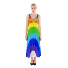 Rainbow Sleeveless Maxi Dress by Alisyart