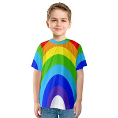 Rainbow Kids  Sport Mesh Tee