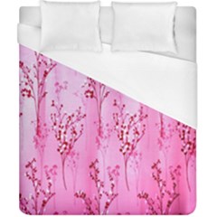 Pink Curtains Background Duvet Cover (california King Size) by Simbadda