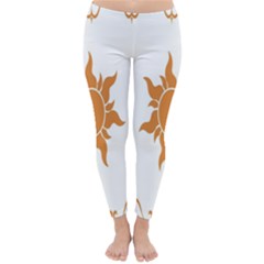 Sunlight Sun Orange Classic Winter Leggings