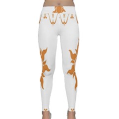 Sunlight Sun Orange Classic Yoga Leggings by Alisyart