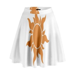 Sunlight Sun Orange High Waist Skirt