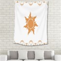 Sunlight Sun Orange Medium Tapestry View2