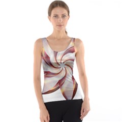 Prismatic Flower Line Gold Star Floral Tank Top by Alisyart