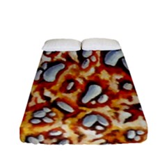 Pebble Painting Fitted Sheet (full/ Double Size) by Simbadda