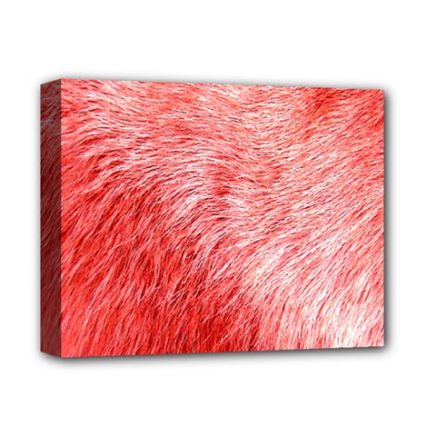 Pink Fur Background Deluxe Canvas 14  X 11  by Simbadda