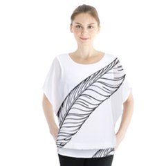 Feather Line Art Blouse