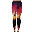 Fall Forest Background Leggings  View2