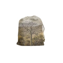 Ceiba Tree At Dry Forest Guayas District   Ecuador Drawstring Pouches (small)  by dflcprints