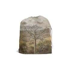 Ceiba Tree At Dry Forest Guayas District   Ecuador Drawstring Pouches (medium)  by dflcprints